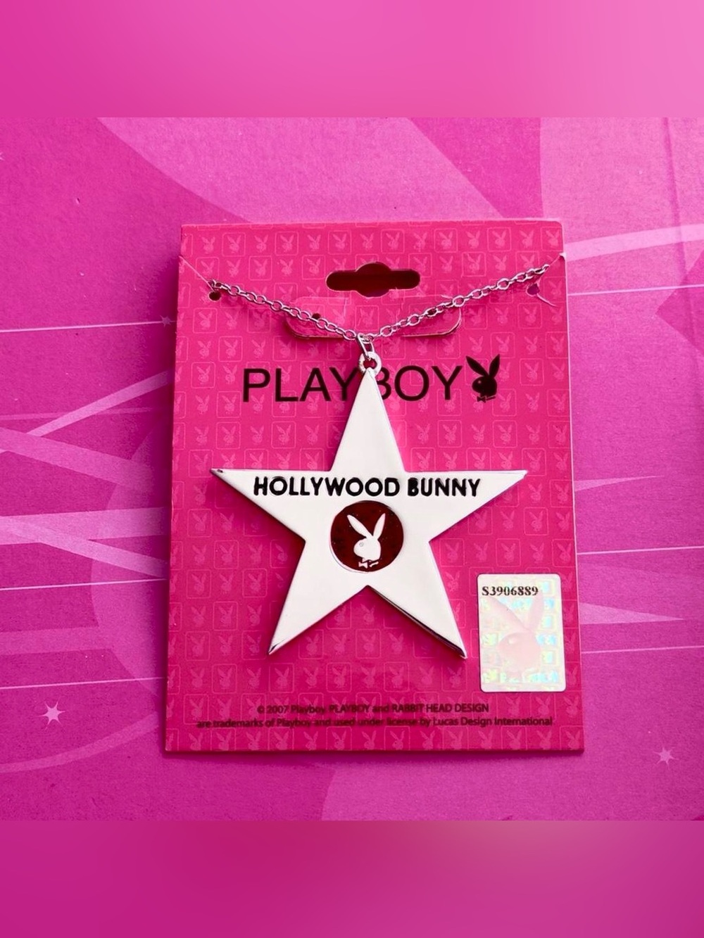 Playboy Y2K Hollywood bunny star necklace NWT